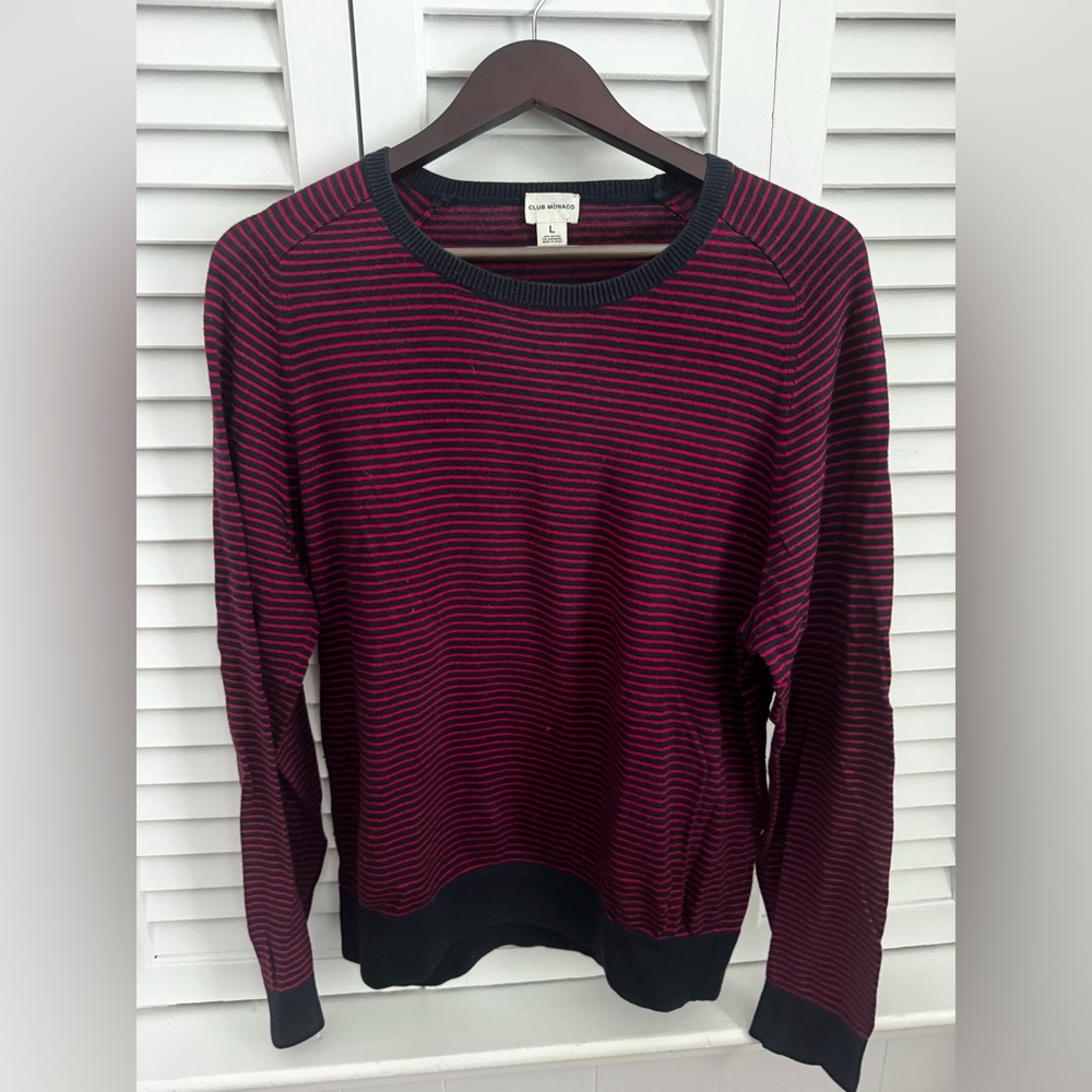 Club Monaco Men’s Striped Sweater